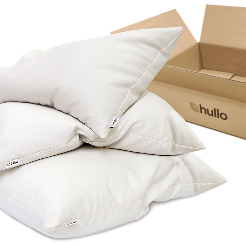 Hullo Buckwheat Pillow â€“ Organic Adjustable Cooling Pillow for Sleeping, Neck & Back Support â€“ Breathable Cotton Cover â€“ Made in USA (14Ã—20 Travel/Small Size) - Image 4